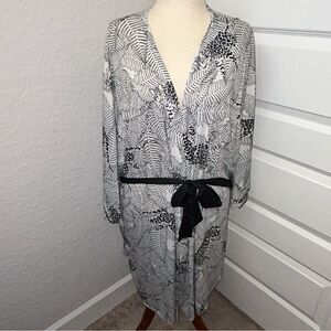 Flora by Flora Nikrooz Animal Print Soft Short Robe